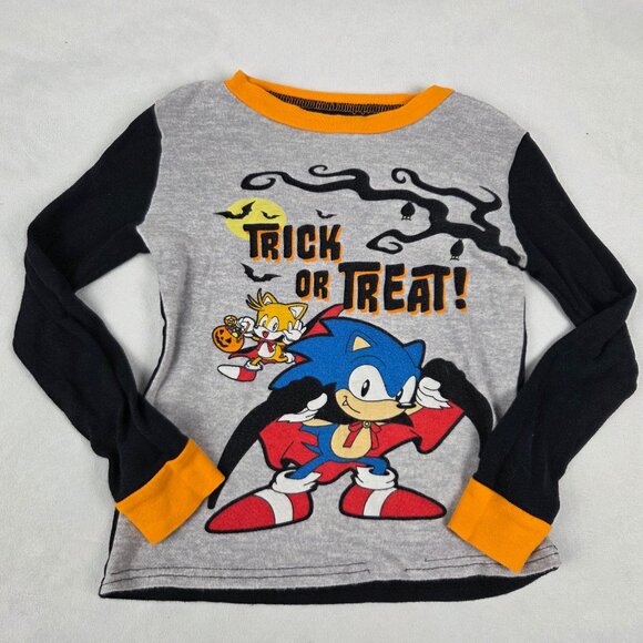 Sonic Pajamas Shirt And Pants Kids Size 8 - Picture 1 of 6